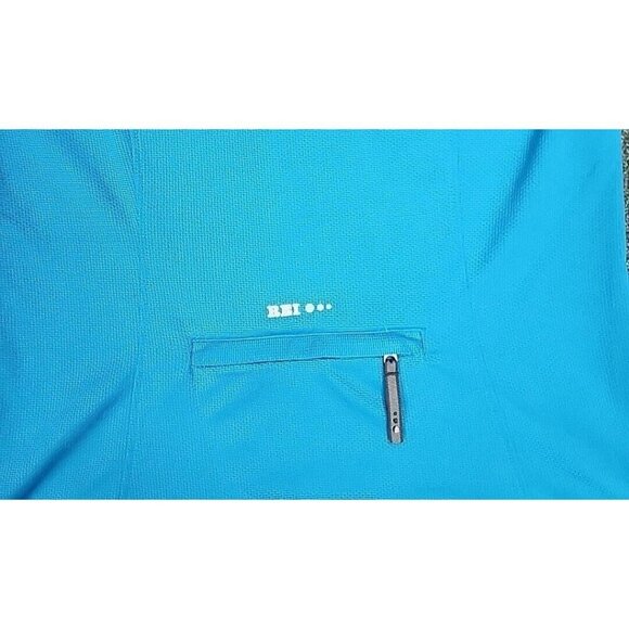 REI CO-OP Running Crew Pullover 1/2 Zip Blue Pockets Sweatshirt Women's Medium - Picture 3 of 5